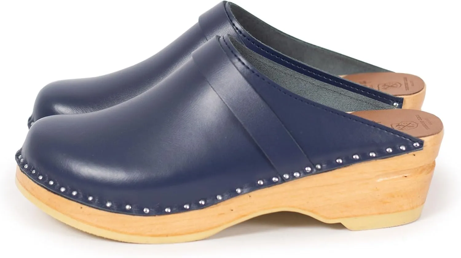 Da Vinci Bastad Slip On Closed Toe Leather Womens Original Swedish Wooden Clogs