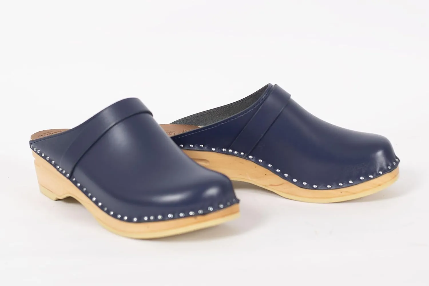 Da Vinci Bastad Slip On Closed Toe Leather Womens Original Swedish Wooden Clogs