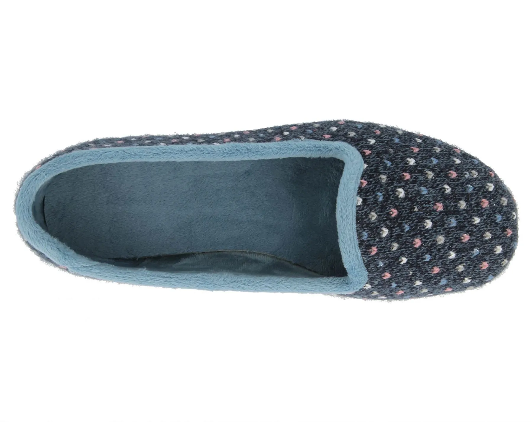 DB Nottingham Slipper für Damen, weite Passform
