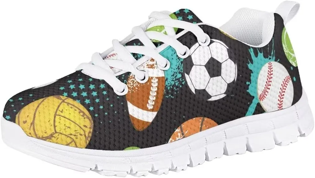 Dellukee Boys Girls Shoes Lightweight Athletic Running Walking Sports Sneakers