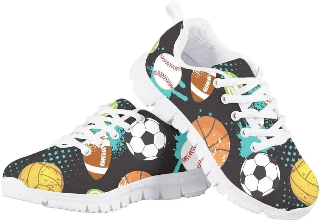Dellukee Boys Girls Shoes Lightweight Athletic Running Walking Sports Sneakers