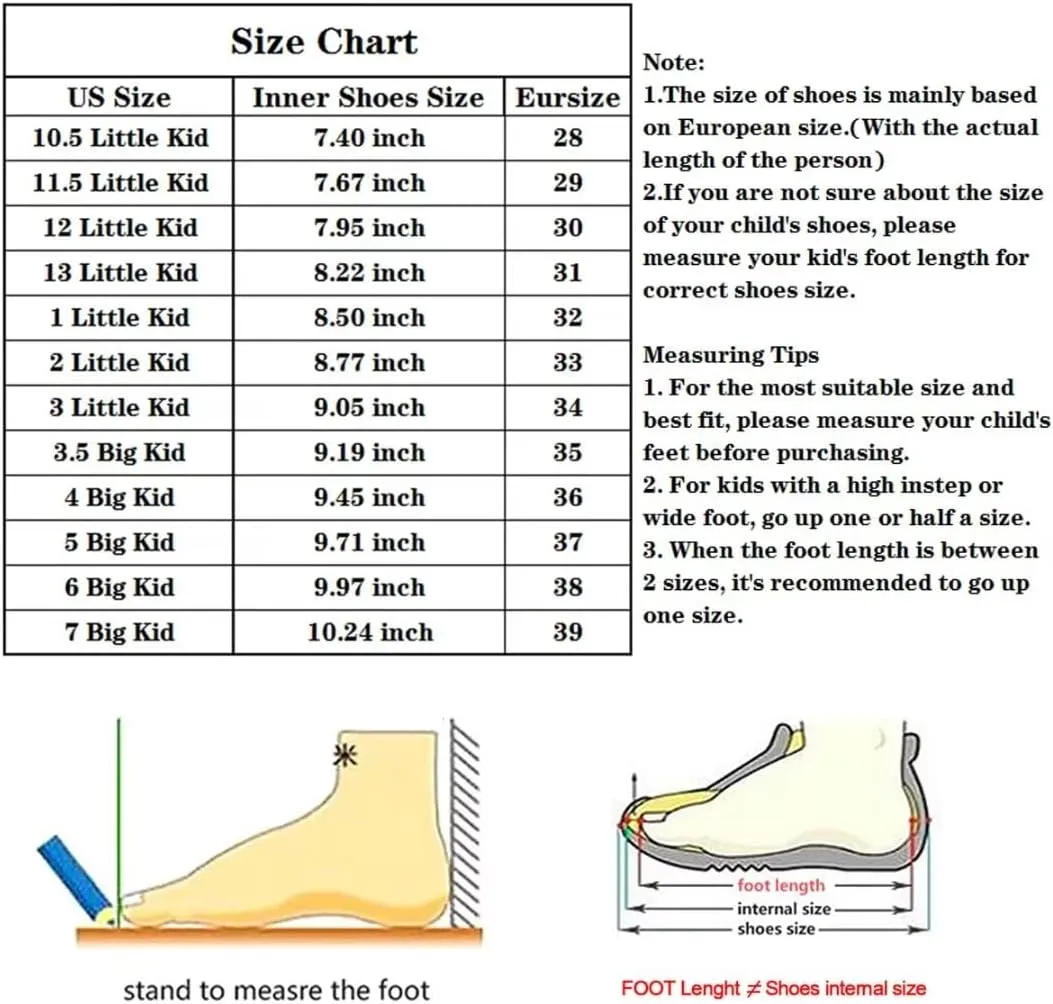 Dellukee Boys Girls Shoes Lightweight Athletic Running Walking Sports Sneakers