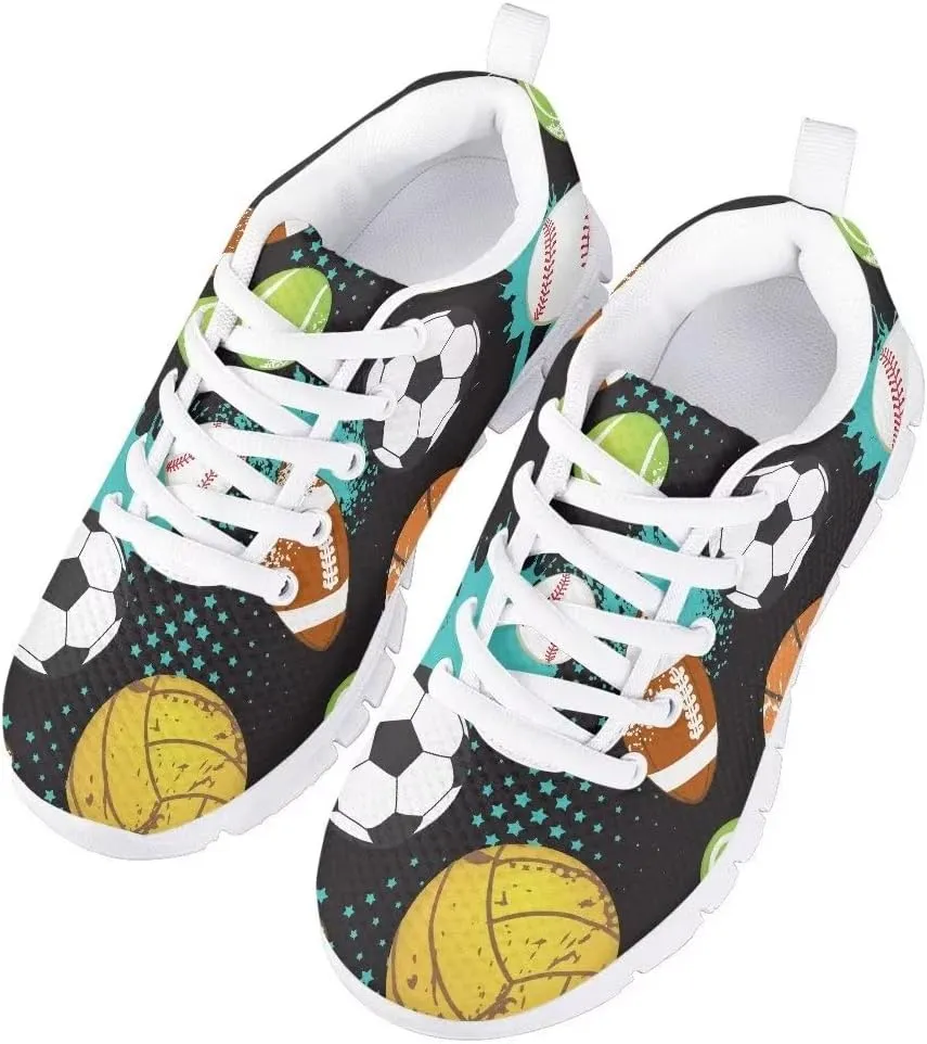 Dellukee Boys Girls Shoes Lightweight Athletic Running Walking Sports Sneakers