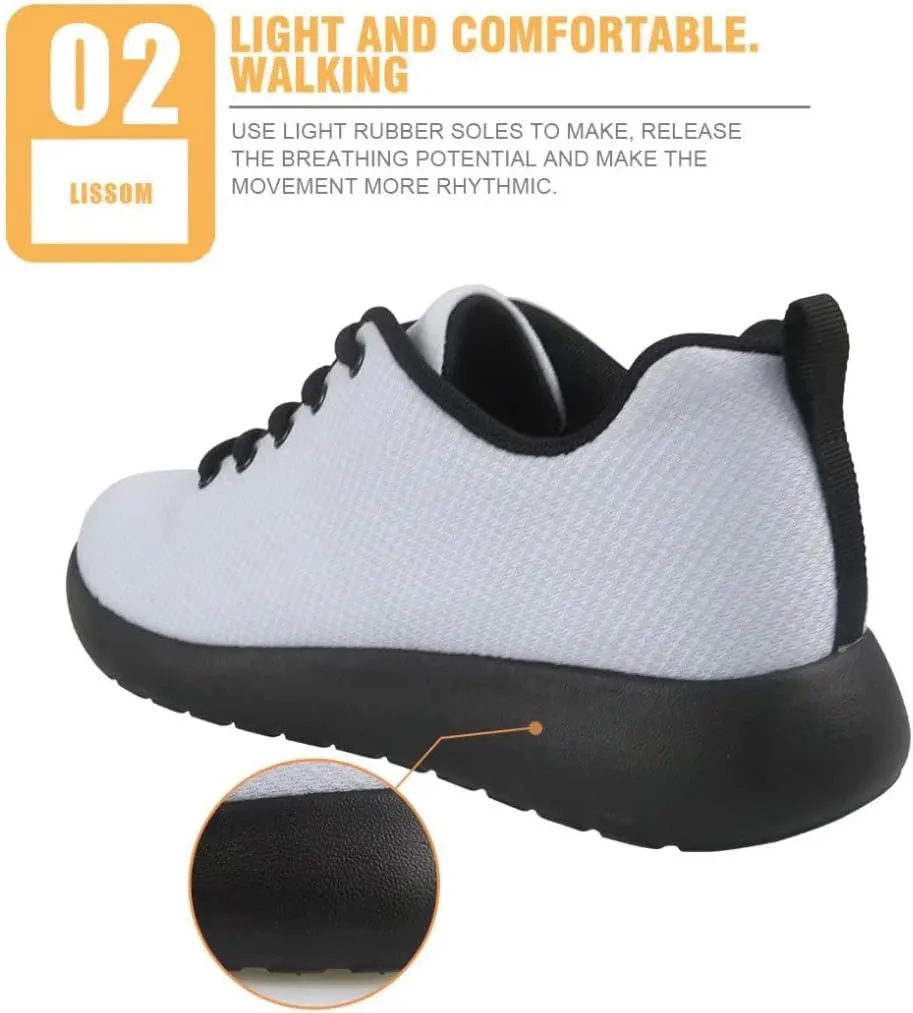 Dellukee Galaxy Print Walking Shoes Women Casual Mesh Colorful Durable Breathable Lace Up Fashion Sneaker