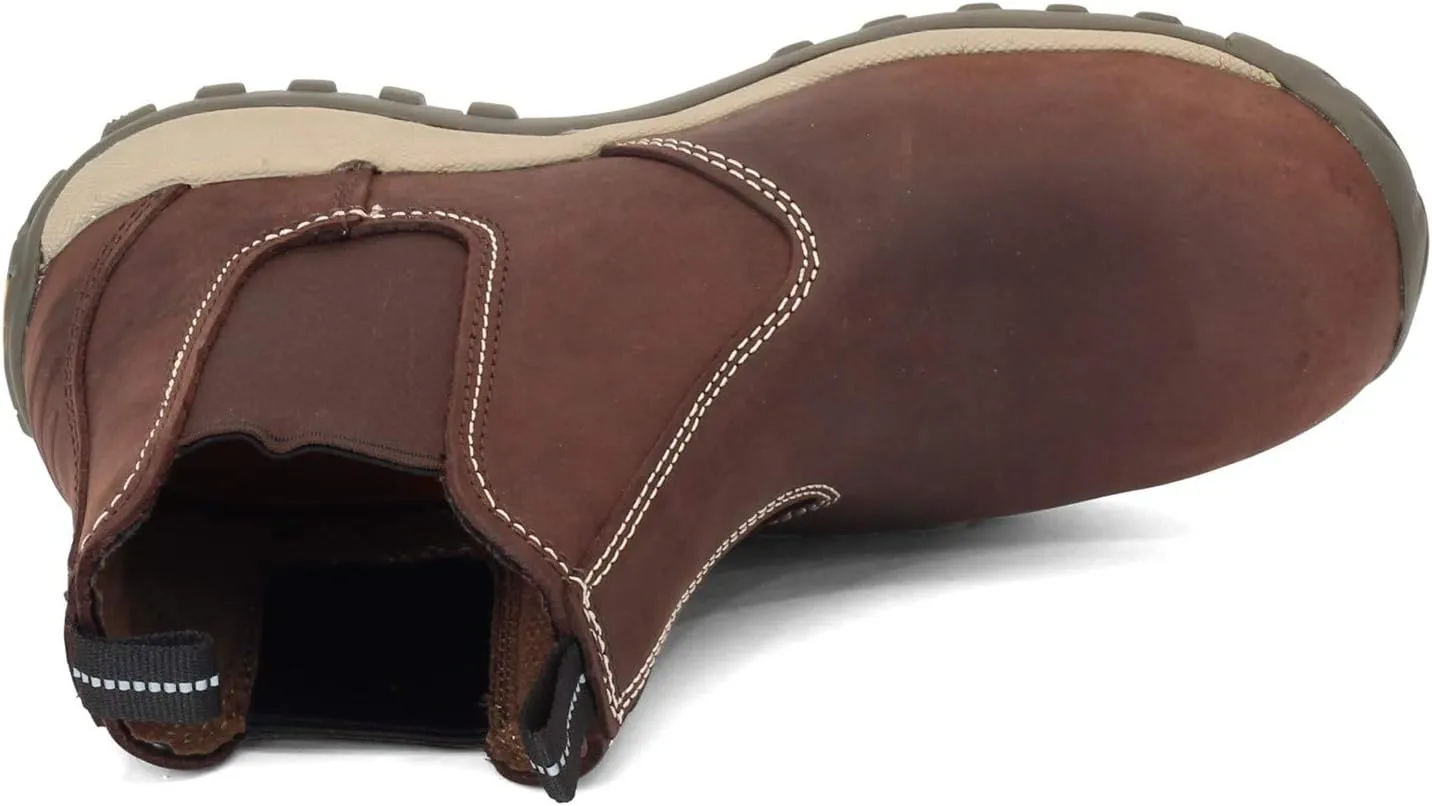 DEWALT Level Men's Slip-On, Steel Safety Toe, Leather Work Boots