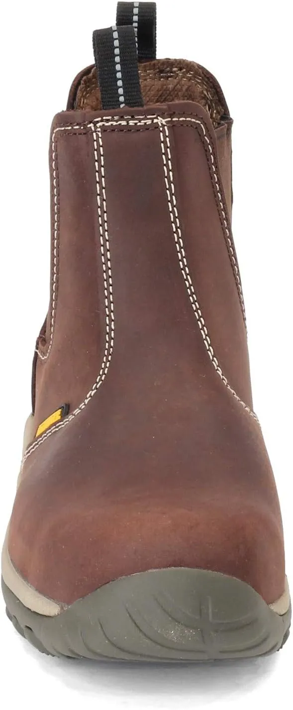 DEWALT Level Men's Slip-On, Steel Safety Toe, Leather Work Boots