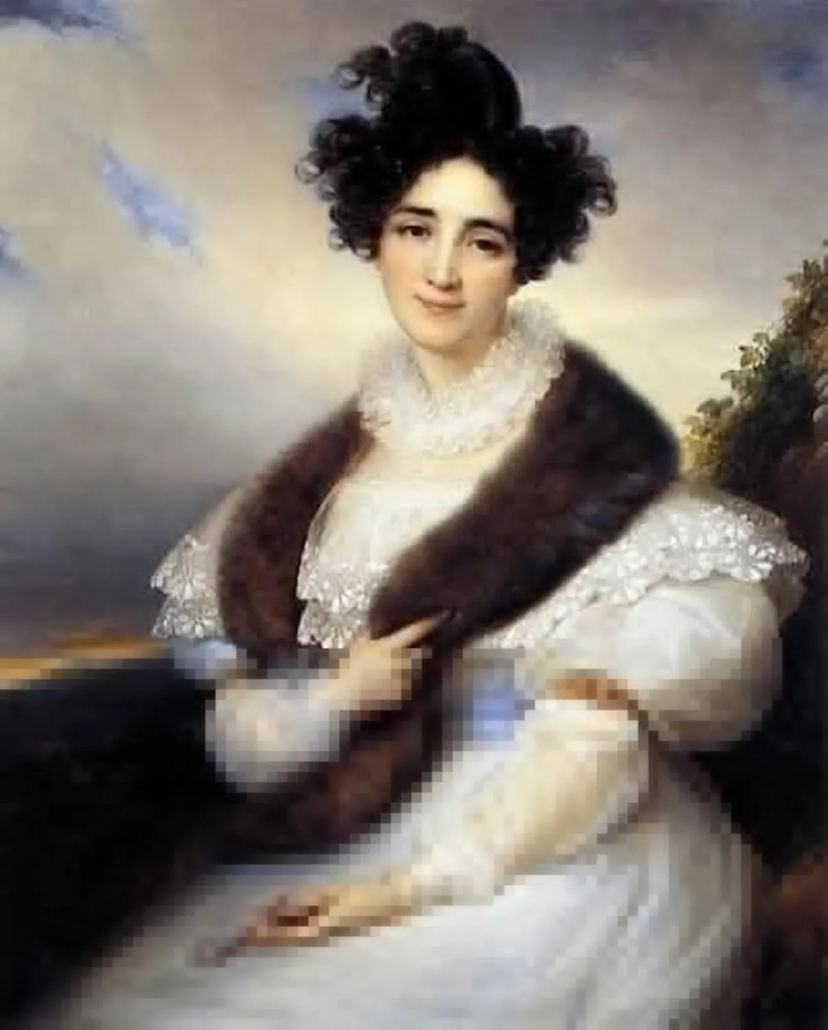 EAGBJTPTM Classic Art Painting Artwork Print On Canvas Portrait of Marie J. Lafont-Porcher Francois- Kinsoen Landscape Artwork for Home Decor 60x90cm