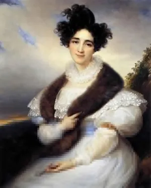 EAGBJTPTM Classic Art Painting Artwork Print On Canvas Portrait of Marie J. Lafont-Porcher Francois- Kinsoen Landscape Artwork for Home Decor 60x90cm
