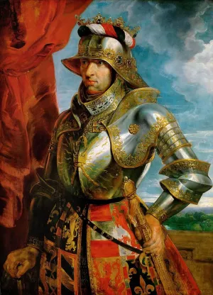 EAGBJTPTM Classic Hd Canvas Art Classic Pictures Kaiser Maximilian I by Peter Paul Rubens Graffiti Pictures for Home Decor 60x90cm