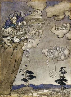 EAGBJTPTM Famous Hd Canvas Art Classic Pictures an to Rip Van Winkle by Arthur Rackham Graffiti Pictures for Home Decor 60x90cm