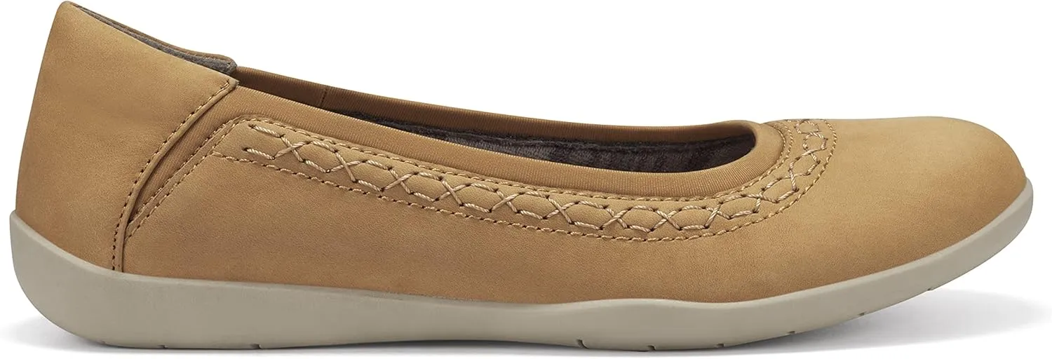 Earth Origins Women's Fable Slip-On Leather Flat for Work, Casual, Everyday