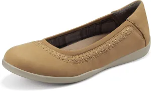 Earth Origins Women's Fable Slip-On Leather Flat for Work, Casual, Everyday