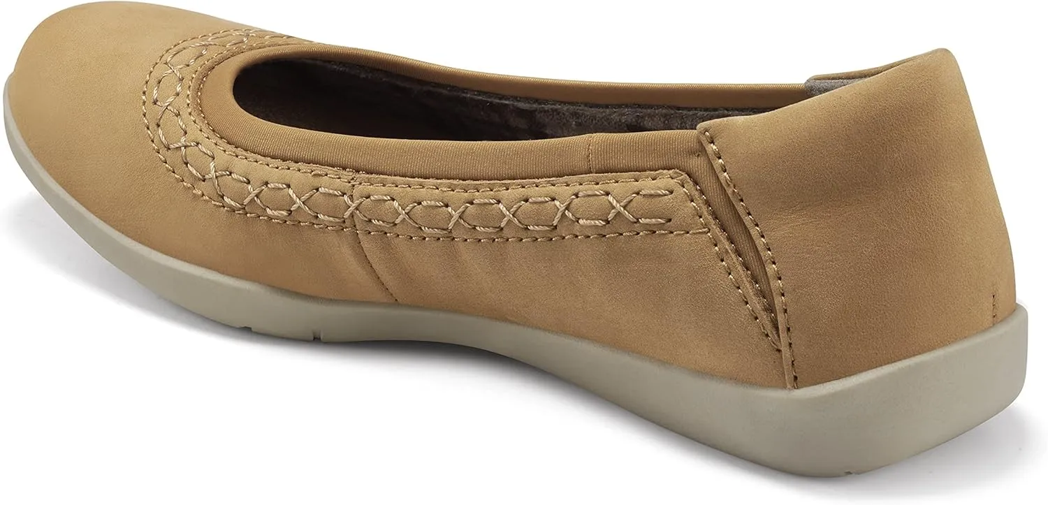 Earth Origins Women's Fable Slip-On Leather Flat for Work, Casual, Everyday