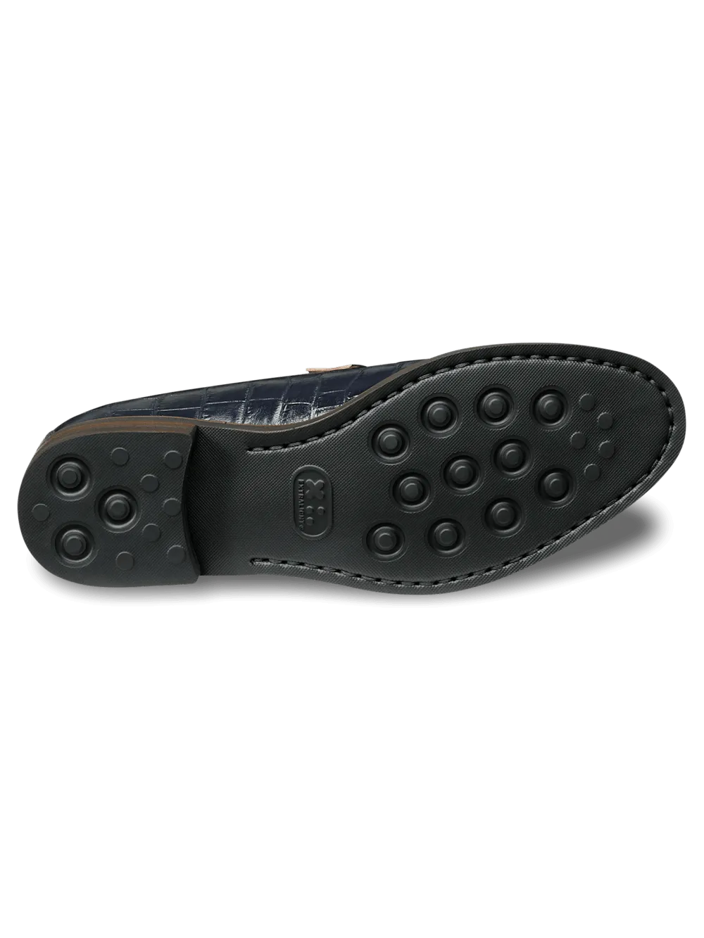 Edward Monk Strap Loafer - Navy/tan