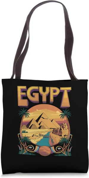 Egypt Pyramids and Sphinx Travel Art Tote Bag