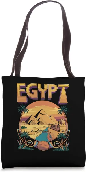 Egypt Pyramids and Sphinx Travel Art Tote Bag