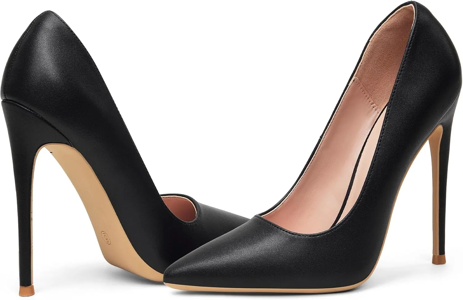 Elisabet Tang Women Pumps, Pointed Toe High Heel 4.7 inch/12cm Party Stiletto Heels Shoes Matte