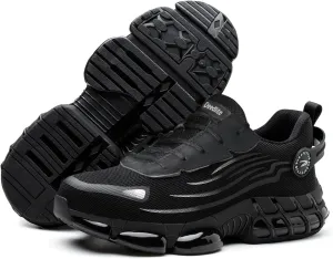 Evontira Elevated Pro Trainers Steel Toe Original, Noozier Safety Shoes, 2025 New Non Slip Work Shoes for Man Women, Lightweight, Comfortable, Prestivos Slip On Steel Toe