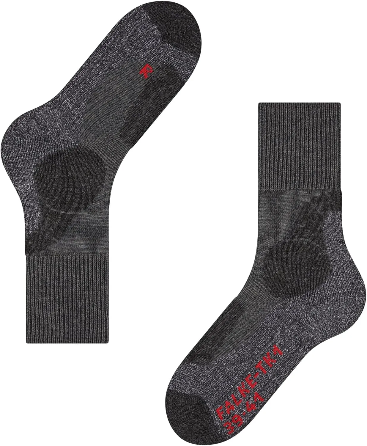 FALKE Men's TK1 Adventure Hiking Socks, Crew, Quick Dry Merino Wool, 1 Pair