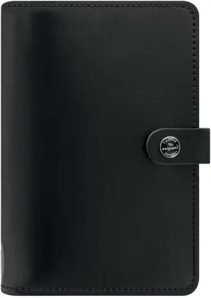 Filofax The Original Organizer, Personal Size, Black - Leather, Six Rings, Week-to-View Calendar Diary, Multilingual, 2025 (C022508-25)