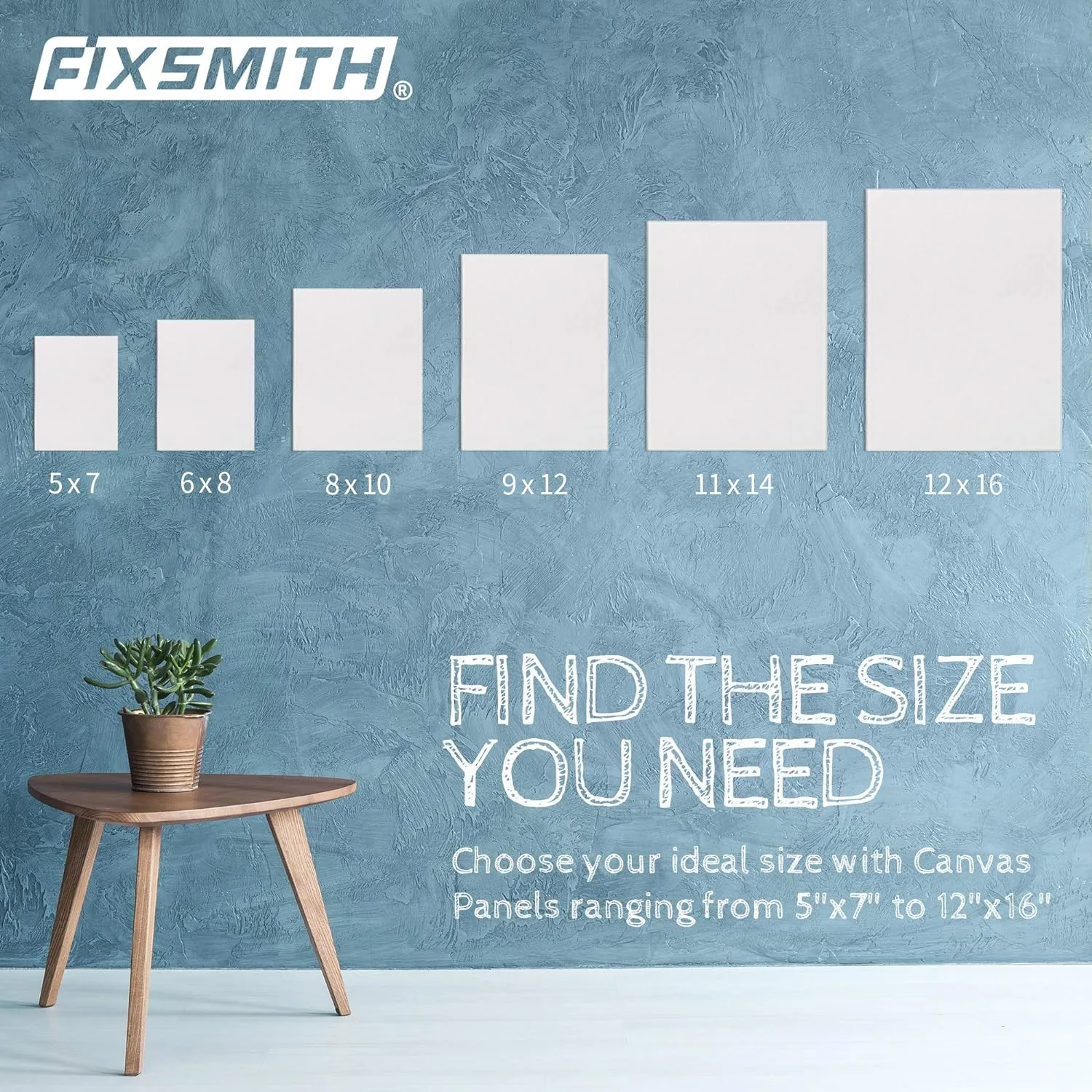 FIXSMITH Canvas Boards for Painting 8x10 Inch, Super Value 24 Pack Paint Canvases, White Blank Canvas Panels, 100% Cotton Primed, Painting Art Supplies