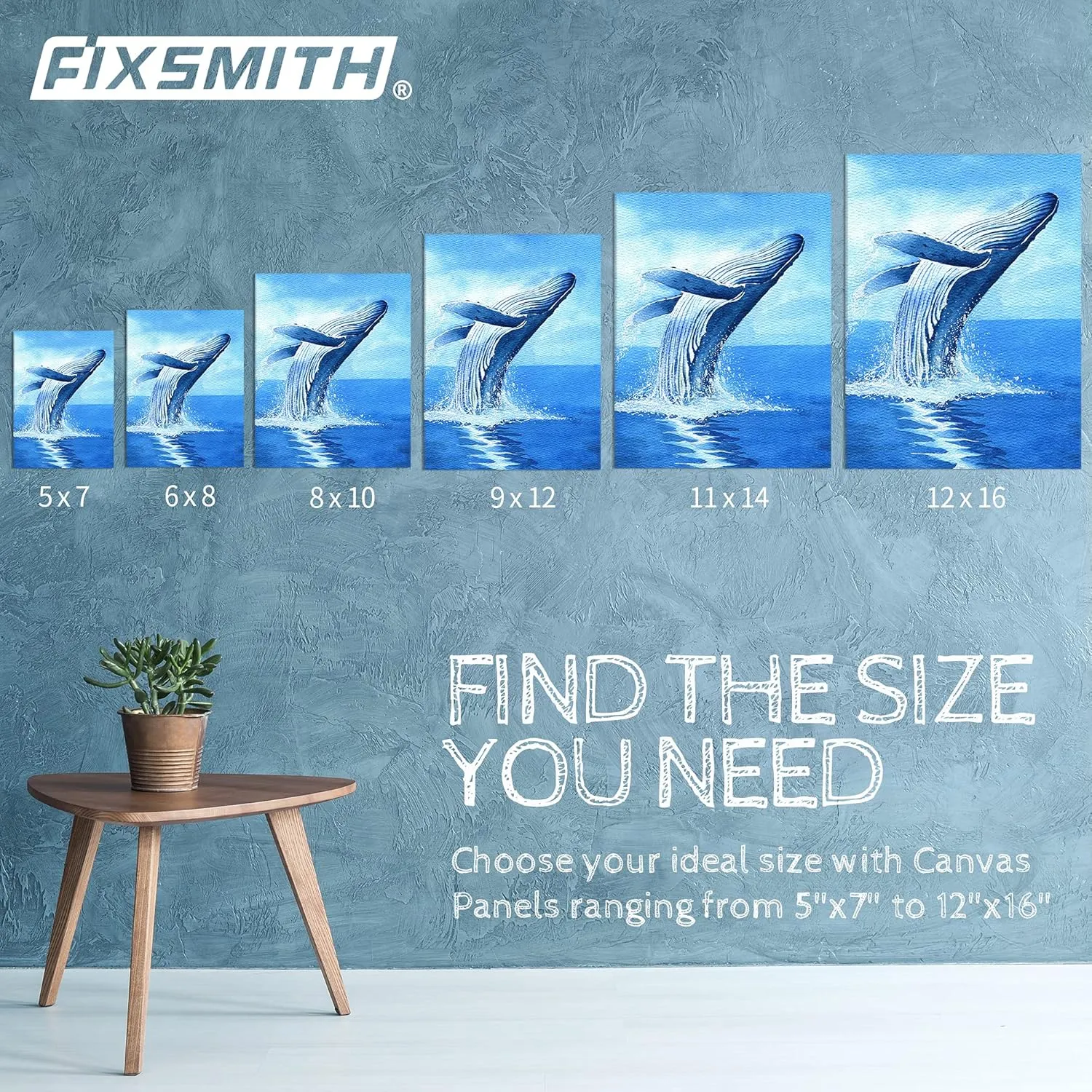 FIXSMITH Canvas Boards for Painting 9x12 Inch, Super Value 12 Pack White Blank Canvas Panels, 100% Cotton Primed, Painting Art Supplies for Professionals, Hobby Painters, Students & Kids