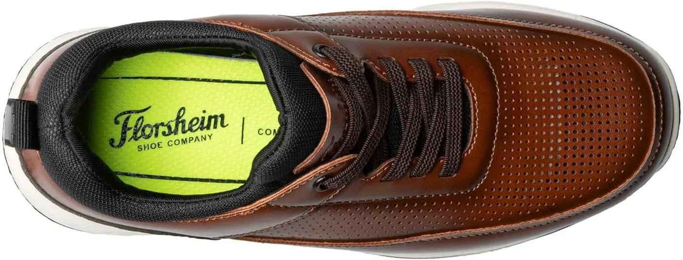 Florsheim Boy's Satellite Perf Elastic Lace Slip-on Jr. (Toddler/Little Big Kid) Sneaker