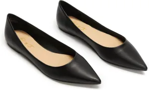FOWT Women Comfortable Slip On Pointed Toe Flat Heel Pumps Flats Daily Office Party Dress Unisex Shoes US Size 4-16