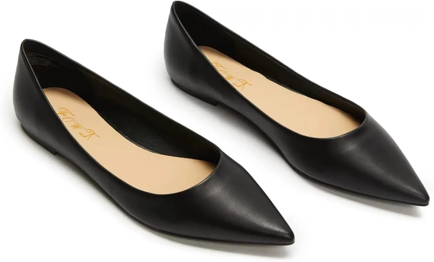 FOWT Women Comfortable Slip On Pointed Toe Flat Heel Pumps Flats Daily Office Party Dress Unisex Shoes US Size 4-16