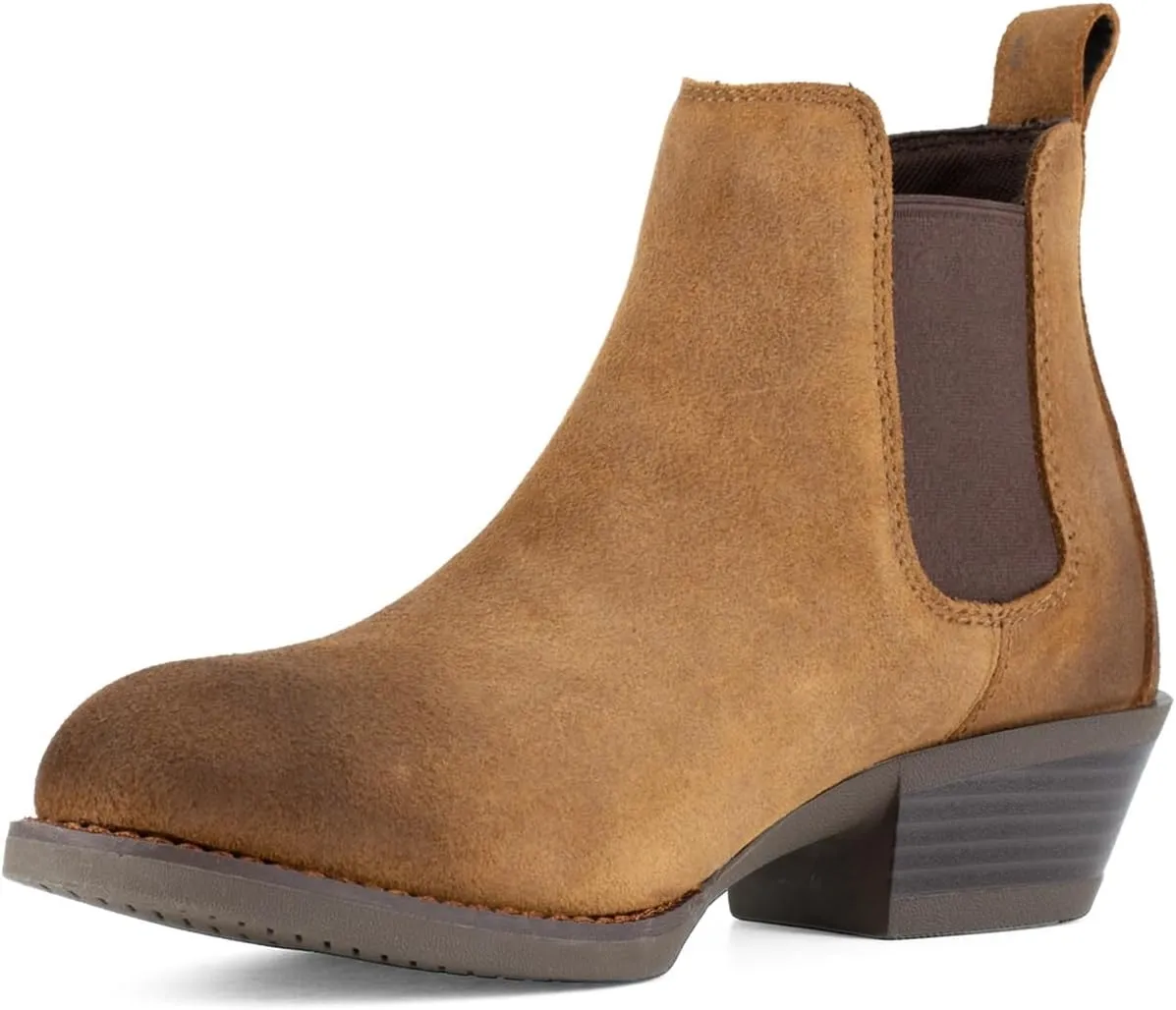 Frye Supply Women's Safety-Crafted Steel Mid-Cut Dark Brown Chelsea Boot