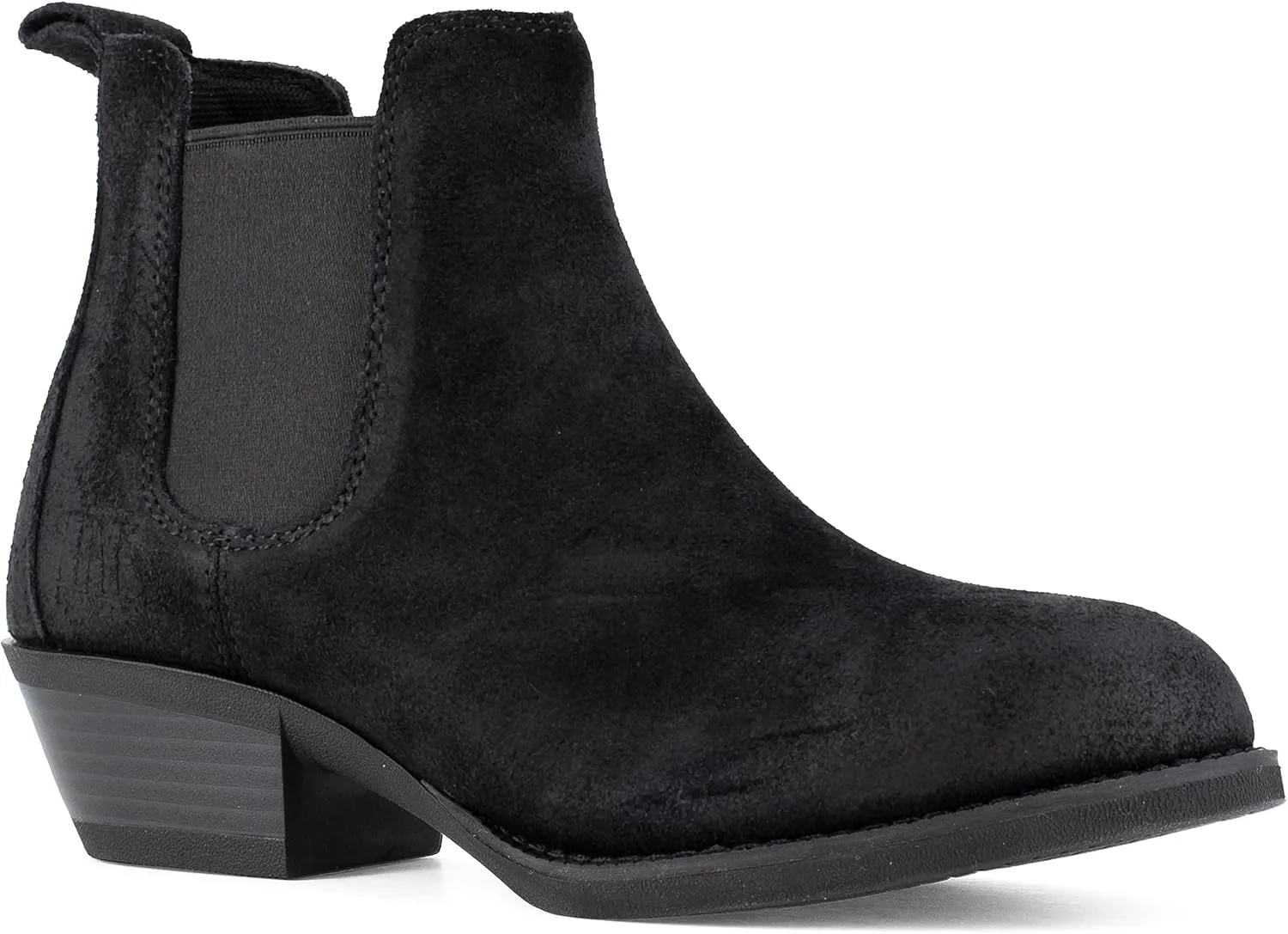 Frye Supply Women's Safety-Crafted Steel Mid-Cut Dark Brown Chelsea Boot