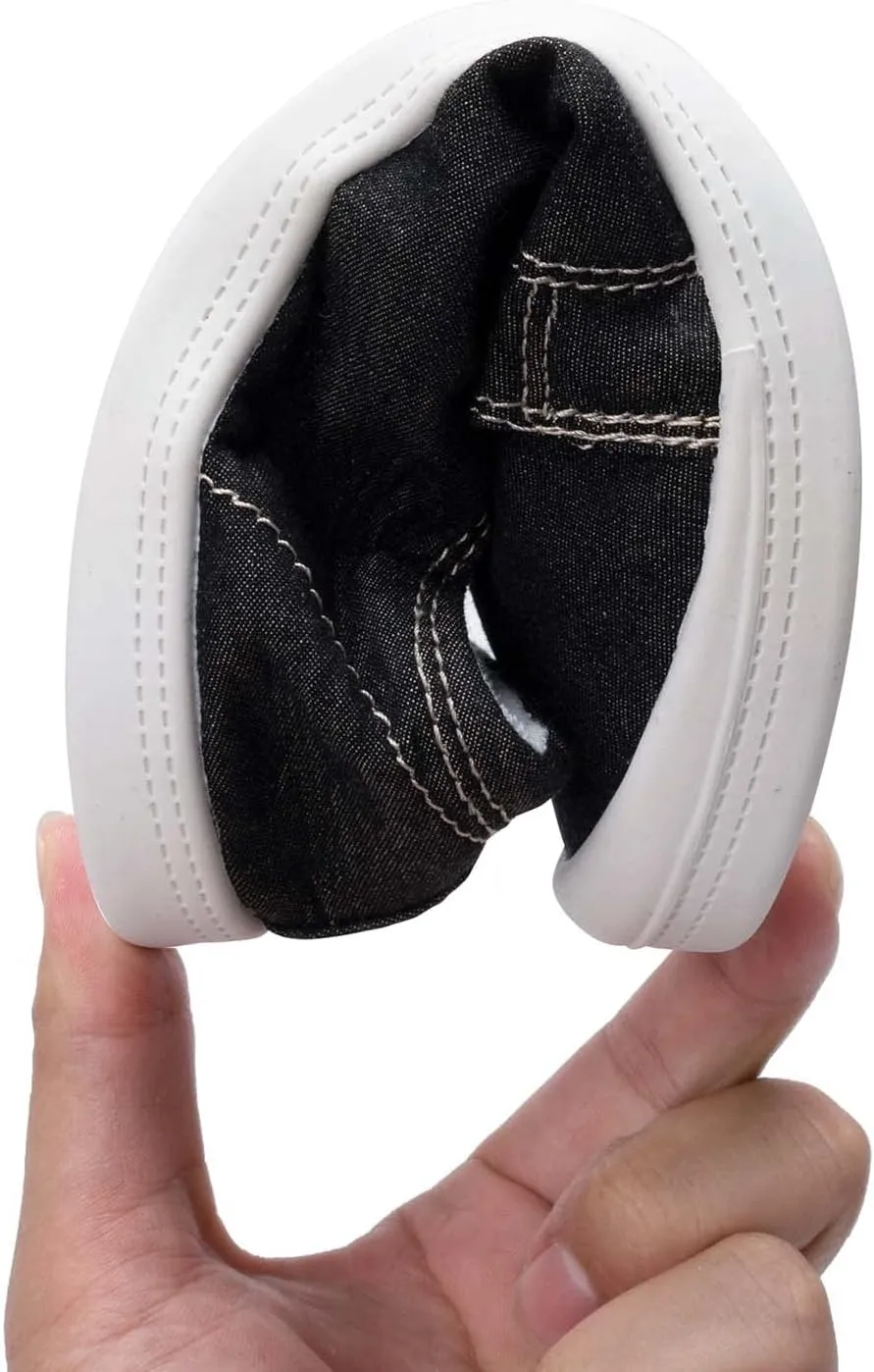 FUNKYMONKEY Shoes for Women, Comfort Low Top Canvas Slip On Sneakers Classic Casual Walking Shoes