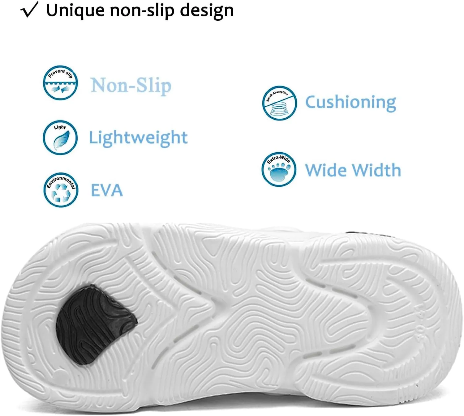 Garden Clogs Shoes for Mens Womens Outdoor Slip-on Beach Sandals with Arch Support Unisex Platform Classic Waterproof Lightweight