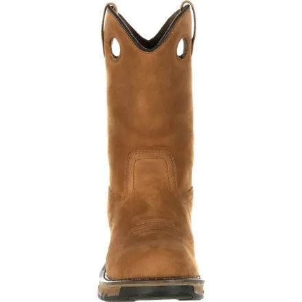 GB00103 Brown Carbo-Tec Waterproof Wellington Georgia Mens Work Boots