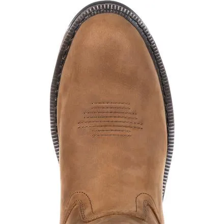 GB00103 Brown Carbo-Tec Waterproof Wellington Georgia Mens Work Boots