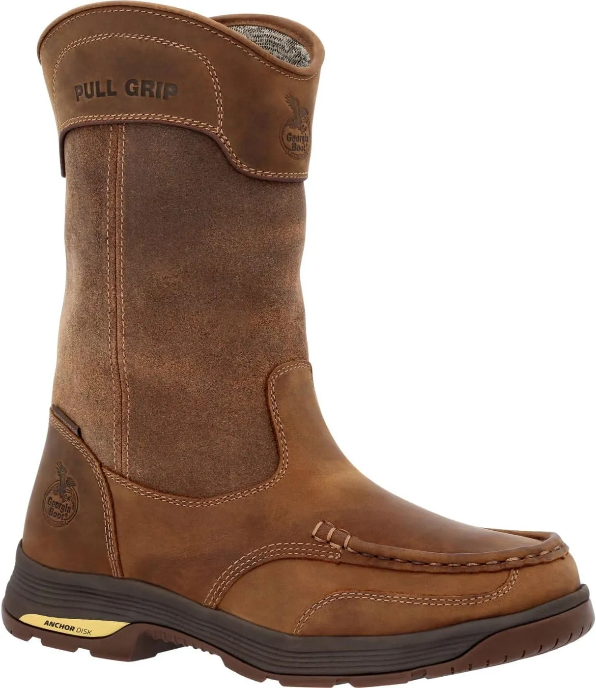 Georgia Boot Athens SuperLyte Waterproof Wellington Pull-On Boot Size 11.5(W)