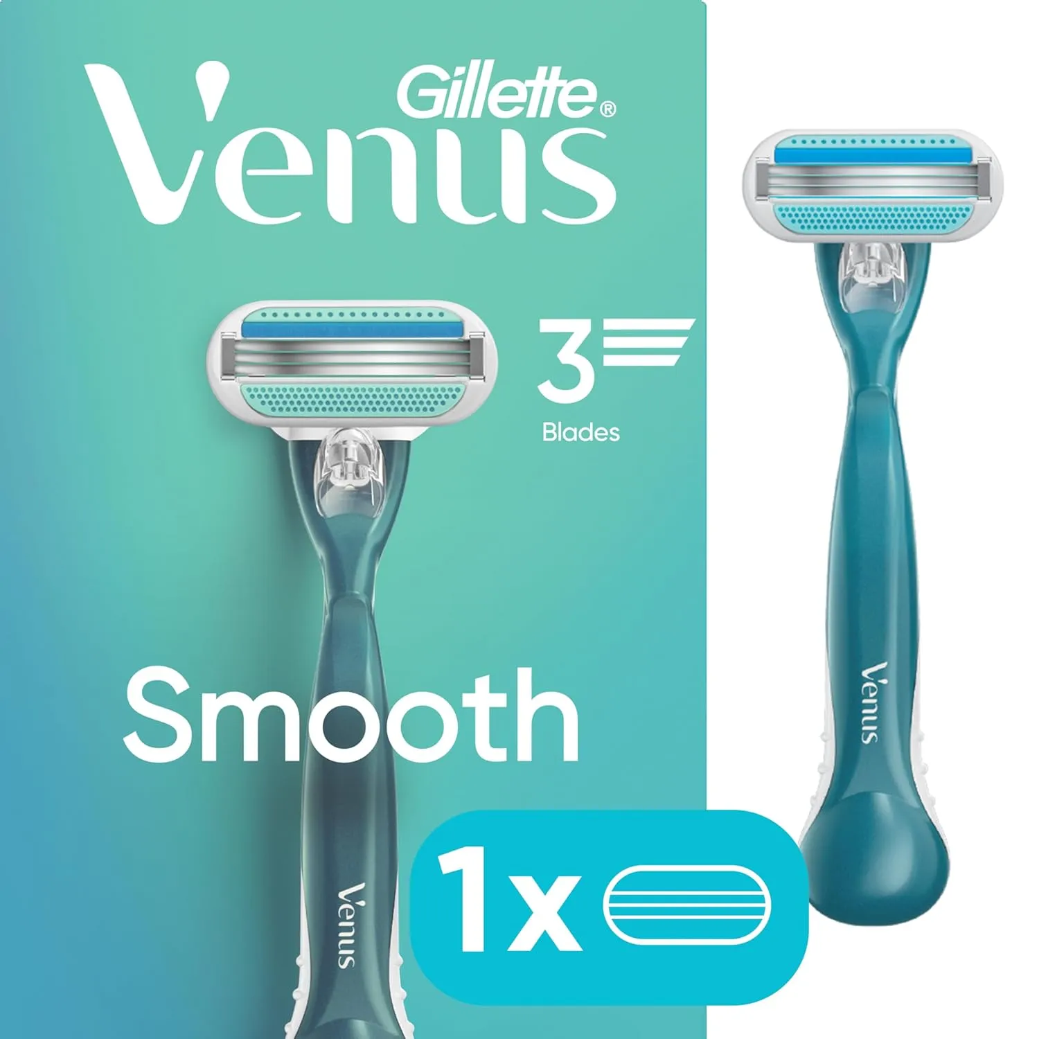 Gillette Venus Original Women's Razor 1 Razor Handle And 1 Cartridge, 1.000 Count