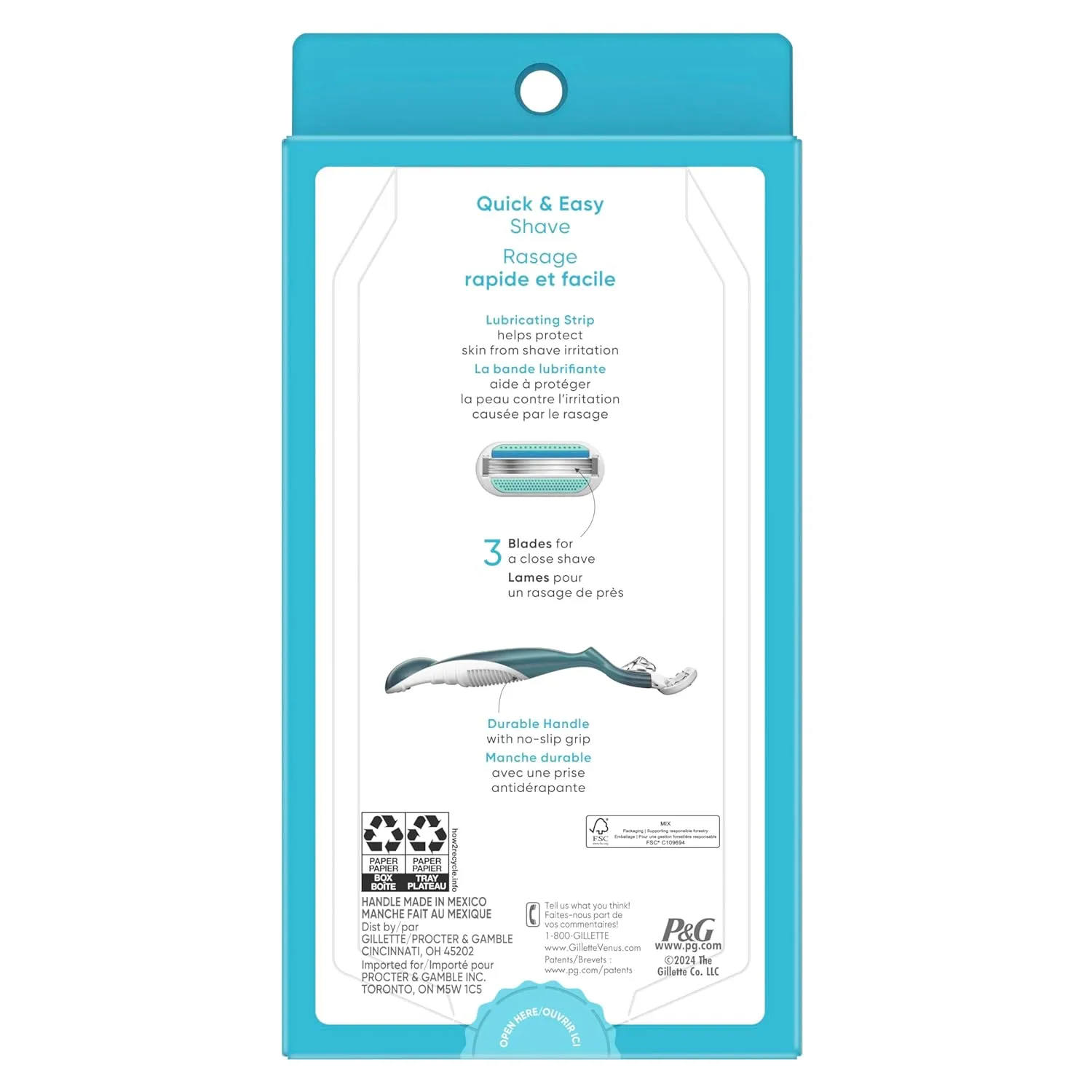 Gillette Venus Original Women's Razor 1 Razor Handle And 1 Cartridge, 1.000 Count