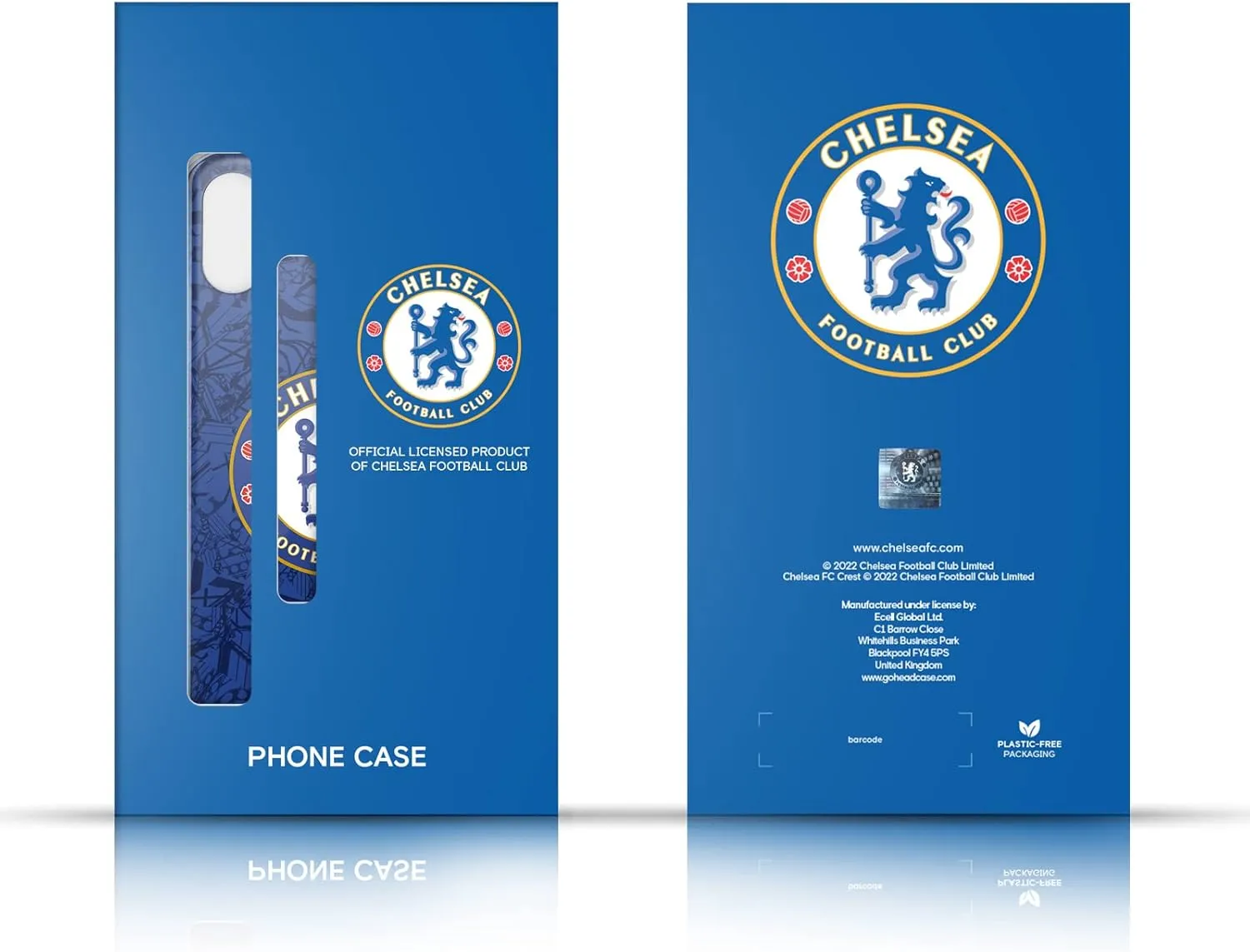 Head Case Designs Officially Licensed Chelsea Football Club Stripes Crest Soft Gel Case Compatible with Motorola Edge 40 Neo 5G