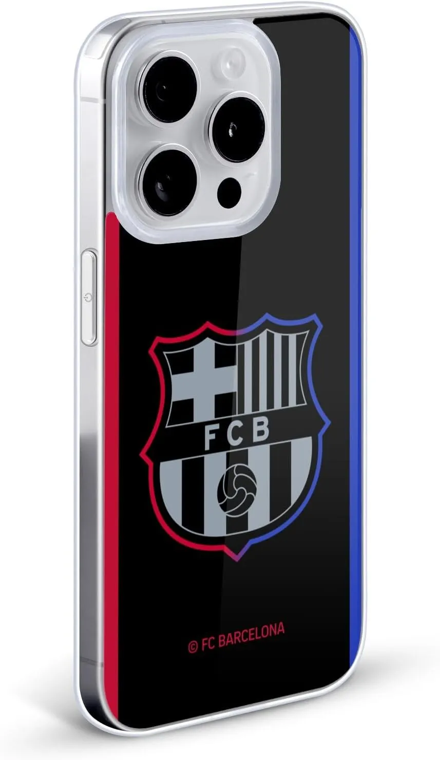 Head Case Designs Officially Licensed FC Barcelona Away 2024/25 Crest Kit Soft Gel Case Compatible with Apple iPhone 15 Pro and Compatible with MagSafe Accessories