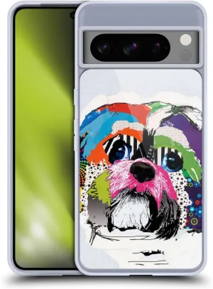 Head Case Designs Officially Licensed Michel Keck Shihtzu Dogs 4 Soft Gel Case Compatible with Google Pixel 8 Pro