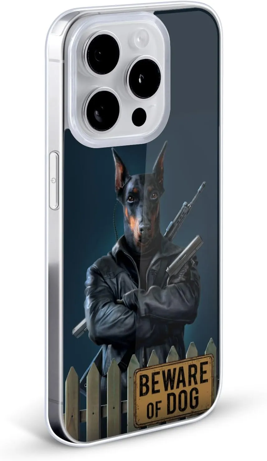 Head Case Designs Officially Licensed Vincent HIE Beware of Dog Canidae Soft Gel Case Compatible with Apple iPhone 14 Plus