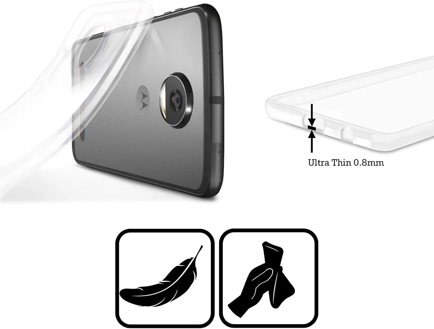 Head Case Designs Officially Licensed Vincent HIE Beware of Dog Canidae Soft Gel Case Compatible with Motorola Moto G85