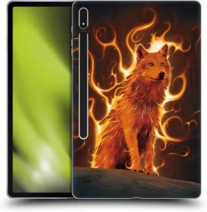 Head Case Designs Officially Licensed Vincent HIE Wolf Phoenix Canidae Soft Gel Case Compatible with Samsung Galaxy Tab S8 Plus