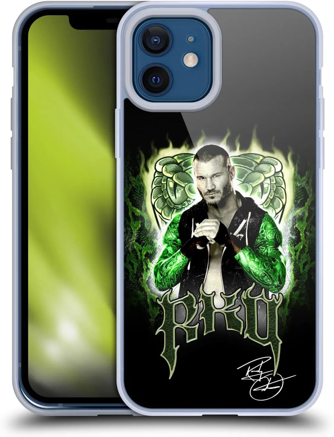 Head Case Designs Officially Licensed WWE RKO Image Randy Orton Soft Gel Case Compatible with Apple iPhone 12 / iPhone 12 Pro