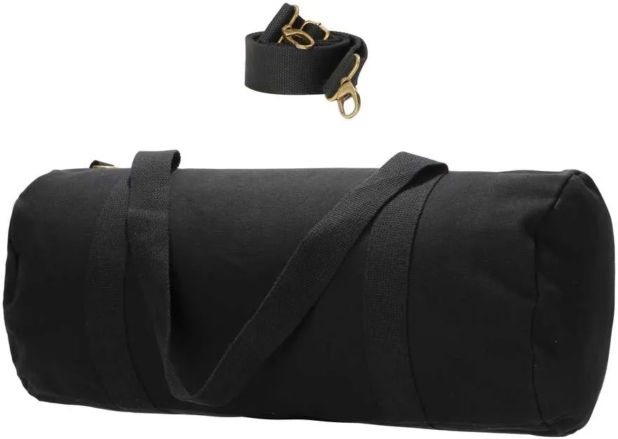 Heavy Duty Military and Army Cargo Style 100% Cotton Canvas Shoulder Travel and Storage Duffel Bag Outback Gym Bag Carryall Duffel Tote for Men and Women
