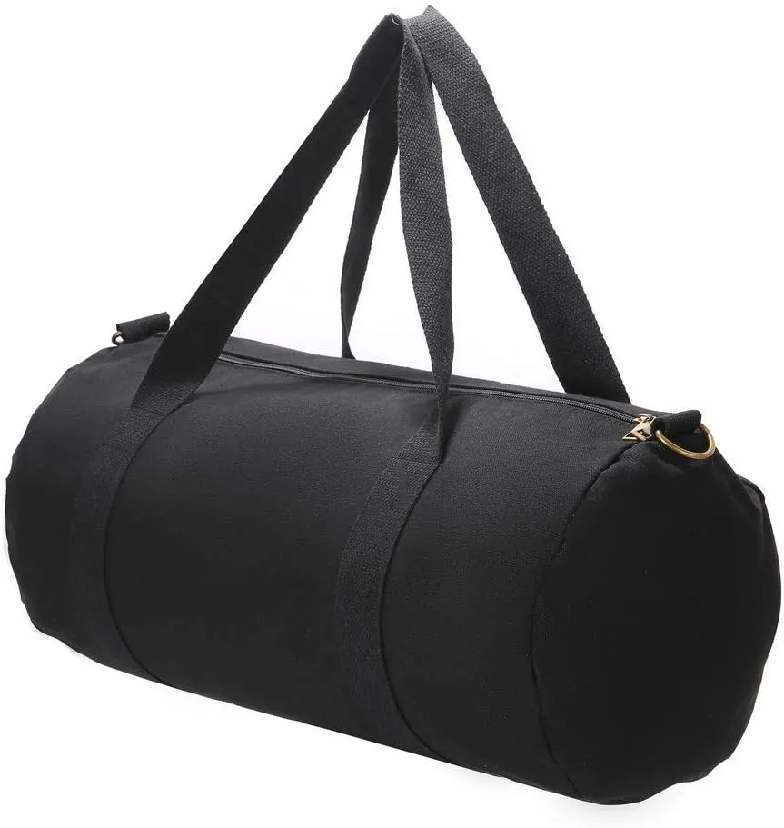Heavy Duty Military and Army Cargo Style 100% Cotton Canvas Shoulder Travel and Storage Duffel Bag Outback Gym Bag Carryall Duffel Tote for Men and Women
