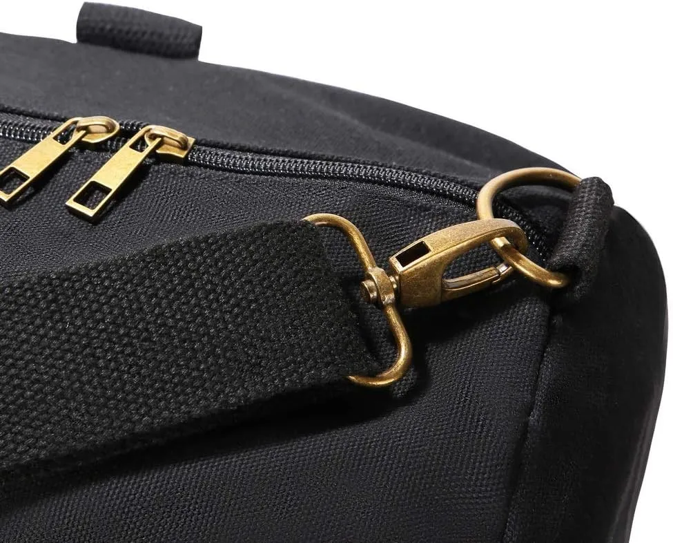 Heavy Duty Military and Army Cargo Style 100% Cotton Canvas Shoulder Travel and Storage Duffel Bag Outback Gym Bag Carryall Duffel Tote for Men and Women
