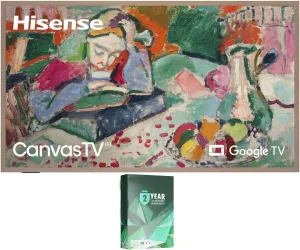 Hisense 65S7N QLED Canvas TV 4K S7N Dolby Vision HDR Google Smart TV, Art Mode, Anti-Glare Panel, Frame & Ultra Slim Wall Mount Included and 2 Year Exclusive CPS Protection Plan 2024 Model