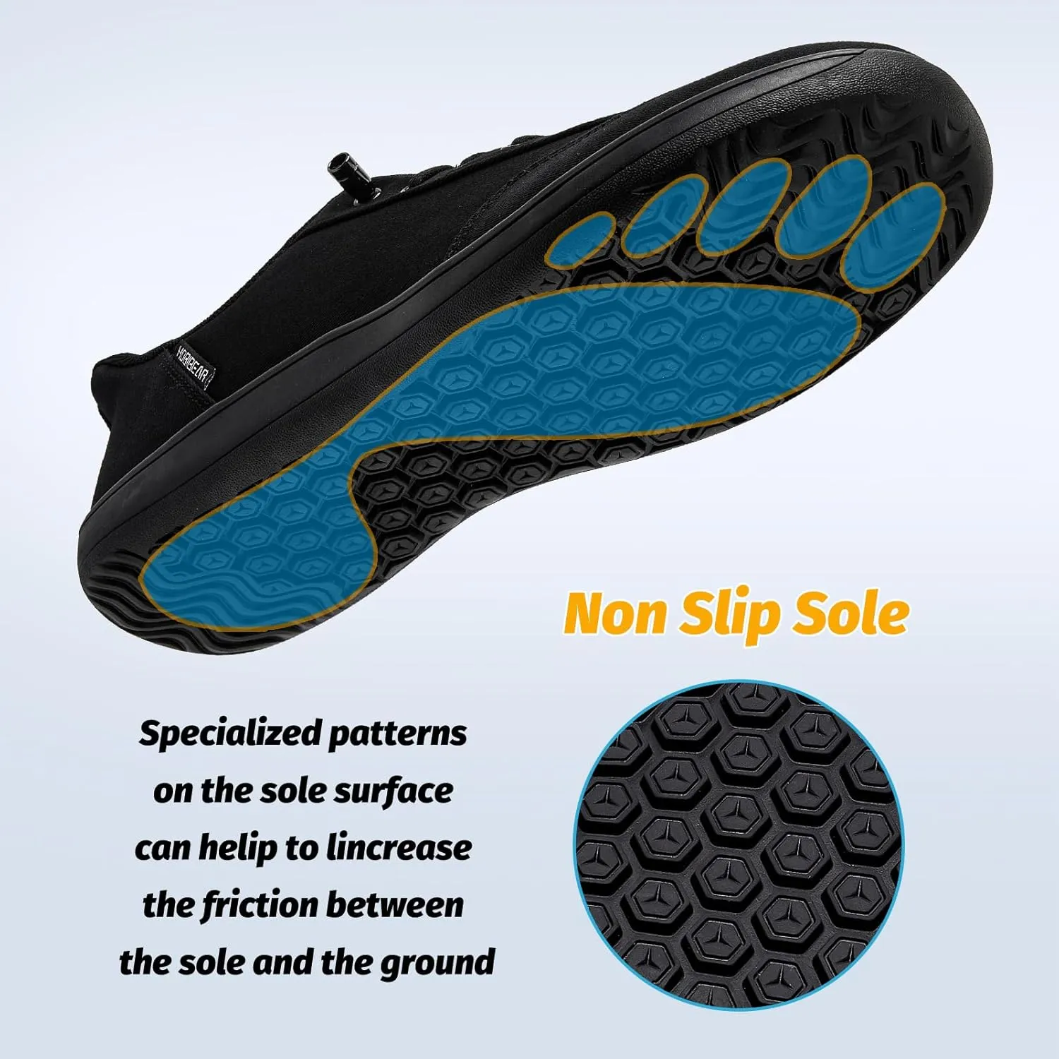HOBIBEAR Womens Mens Hands Free Slip On Sneakers Comfort Wide Minimalist Barefoot Canvas Shoes